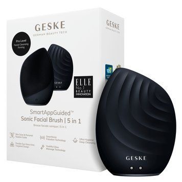 Электронная ультразвуковая щетка для лица GESKE Sonic Facial Brush 5в1 black HB0069 фото