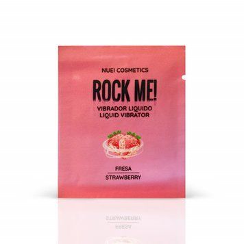 Пробник Жидкий вибратор вкус: клубника ROCK ME!, 2 мл Nuei (Испания) SNU890478 фото