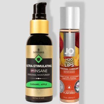 Sensuva Ultra-Stimulating On Insane Caramel Apple (57 мл) + JO Peachy Lips (30 мл) LB224 фото