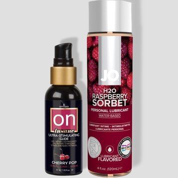 Sensuva Ultra-Stimulating On Insane Cherry Pop (57 мл) + JO Raspberry Sorbet (120 мл) LB139 фото