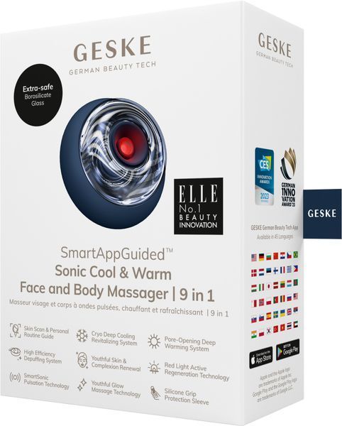 Масажер для обличчя та тіла GESKE Sonic Cool&Warm Face and Body Massager 9в1 midnight HB0279 фото