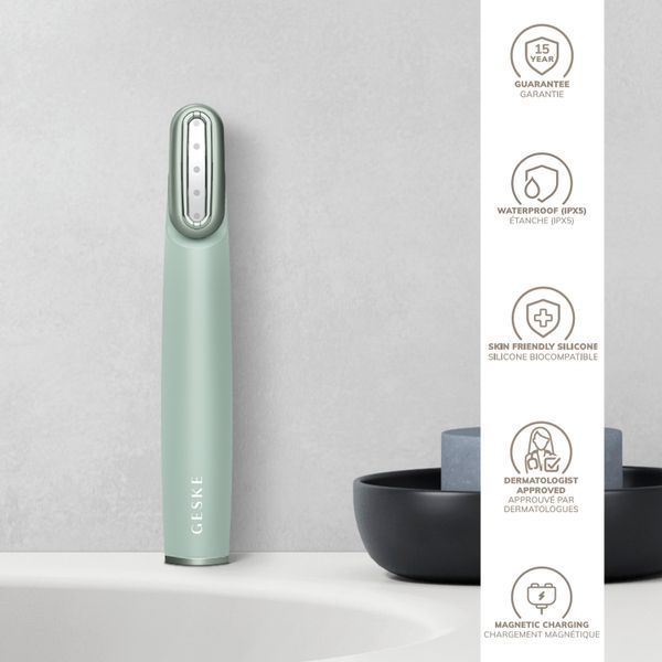 Устройство для укрепления и тонизации кожи лица с поворотной головкой GESKE Skin Firming Wand 7в1 green HB0440 фото