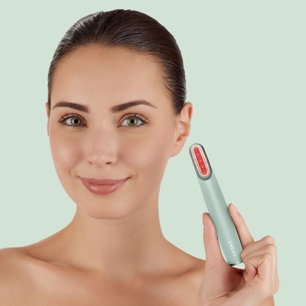 Устройство для укрепления и тонизации кожи лица с поворотной головкой GESKE Skin Firming Wand 7в1 green HB0440 фото