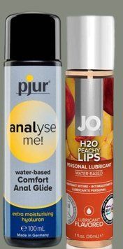 Набор лубрикантов pjur analyse me! Comfort water glide 100 мл + System JO Peachy Lips (30 мл) LB970 фото