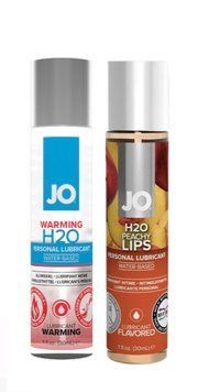 Набор лубрикантов System JO H2O WARMING (30 мл) + System JO H2O Peachy Lips (30 мл) LB190 фото