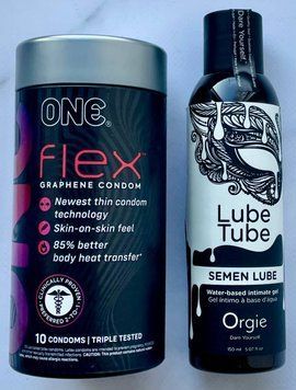Набор ONE Flex 10 шт. - Лубрикант SEMEN LUBE intimate gel, 150 мл Orgie SOS3327 фото