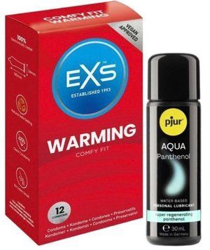 Набор EXS Warming (12 шт) + pjur Aqua Panthenol 30 мл SOS13485 фото