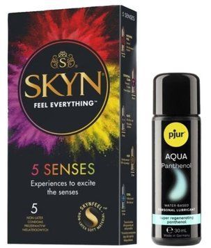 Комплект SKYN 5 Senses + Pjur Aqua Panthenol 30 мл SOS13136 фото