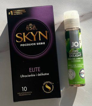 Комплект SKYN Elite 10шт + Змазка System JO H2O &mdash; Green Apple (30 мл) SOS2167 фото