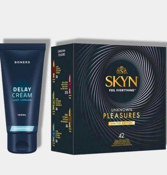 SKYN Pleasures, 42 шт-6 видів + Пролонгатор Boners Delay Cream SOS5724 фото