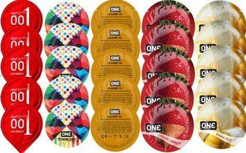 Набір з 25 шт OLORed0.01 + ONERibs + ONE Legend XL + ONEChocolateStrawberry + ONEBanana SOS8749 фото