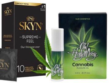 Набір з Skyn Supreme Feel 10 шт + Гель для стимуляції оргазму OH! HOLY MARY Exciting Oil (6 мл) від Nuei  SOS10279 фото