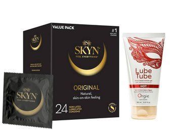 SKYN ORIGINAL, 24 шт и Лубрикант ORGIE LUBE TUBE HOT 150 ml SOS980 фото
