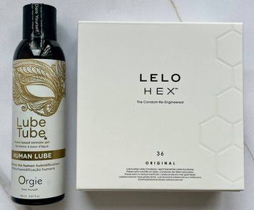 Набор LELO HEX Original 36 шт. - Лубрикант ORGIE HUMAN LUBE intimate gel, 150 мл SOS2949 фото