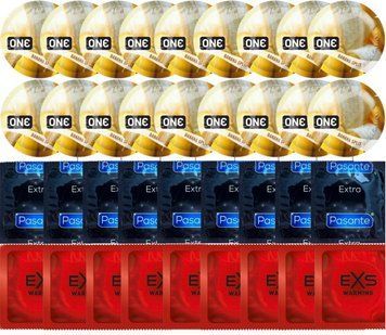 Набор 36 шт ONE ONE Banana Split + Pasante Extra Safe + EXS Warming Comfy Fit SOS7530 фото
