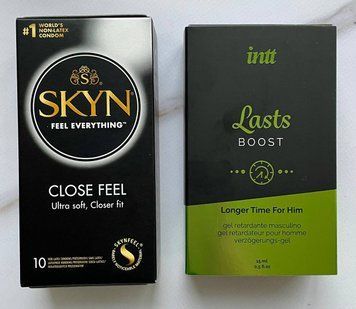 Набір SKYN Close Feel 10 шт - Пролонгатор для чоловіків Intt Lasts (15 мл) SOS2808 фото