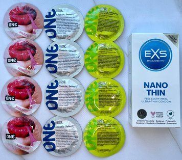 Набор 12 шт ONE Classic, Flavor Waves, Glowing Pleasures + EXS NANO Thin (12 шт.) SOS3969 фото