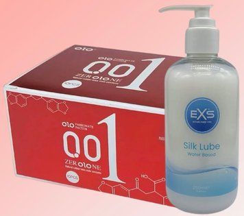 Набор OLO возбуждающий 001 (красный) 10 штук + Лубрикант EXS Aloe vera silk lube 250 мл SOS4656 фото