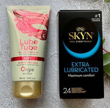 Комплект SKYN Extra Lube (24 шт) + Лубрикант LUBE TUBE HOT, 150 мл ORGIE SOS2367 фото