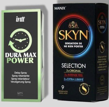 Skyn Selection 9 шт + Пролонгатор Intt Dura Max Power (12 мл) SOS4950 фото