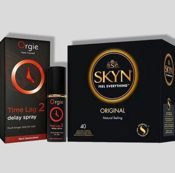 SKYN Original, 40 шт + Пролонгатор Orgie TIME LAG 2, 10 мл SOS5238 фото