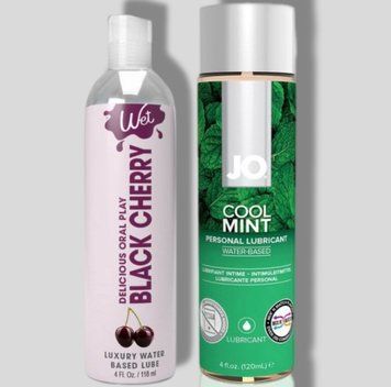 Wet Oral Play Black Cherry (118 мл) + JO Cool Mint (120 мл) LB919 фото
