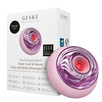 Массажер для лица и тела GESKE Sonic Cool&Warm Face and Body Massager 9в1 pink HB0280 фото