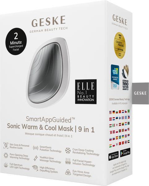 Ультразвуковая маска тепло и холод GESKE Sonic Warm & Cool Mask 9 в 1 white HB0106 фото