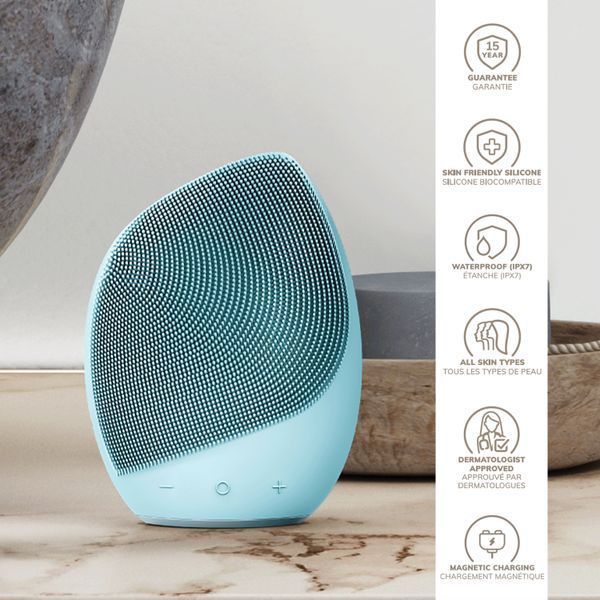 Электронная ультразвуковая щетка для лица GESKE Sonic Facial Brush 5в1 turtoise HB0070 фото