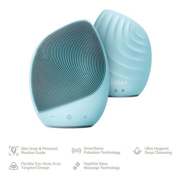 Электронная ультразвуковая щетка для лица GESKE Sonic Facial Brush 5в1 turtoise HB0070 фото