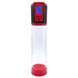 Автоматическая вакуумная помпа Men Powerup Passion Pump Red, LED-табло, перезаряжаемая, 8 режимов SO6226 фото 1