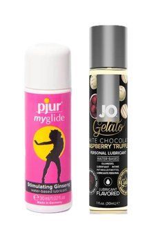 Набор лубрикантов pjur my glide 30 мл + System JO White Chocolate Raspberry (30 мл) LB141 фото