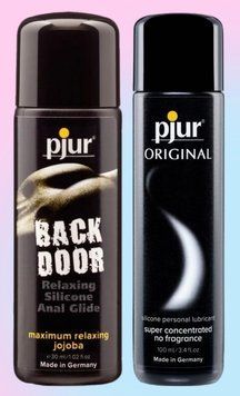 Набор лубрикантов pjur backdoor anal Relaxing jojoba silicone 30 мл + pjur Original 100 мл, 2в1 LB679 фото