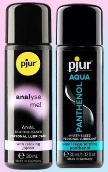 Набор лубрикантов pjur analyse me! Relaxing jojoba silicone 30 мл + pjur Aqua Panthenol 30 мл LB629 фото