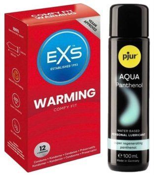 Набор EXS Warming (12 шт) + pjur Aqua Panthenol 100 мл SOS13486 фото