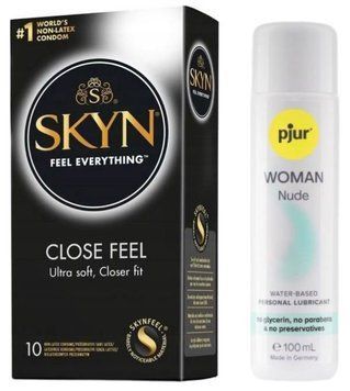 Комплект SKYN Close Feel 10 шт + Pjur Woman Nude 100 мл SOS13186 фото