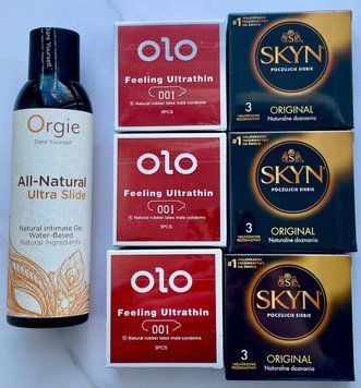 Набор 18 шт OLO возбуждающий 001 + Skyn ​​Original + Лубрикант ALL-NATURAL Ultra Slide 150 мл Orgie SOS3820 фото