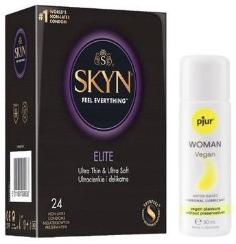 Комплект SKYN Elite 24 шт + Pjur Woman Vegan 30 мл SOS13286 фото