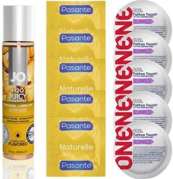 набор 10шт Pasante + ONE + System JO H2O Juicy Pineapple (30 мл) SOS4703 фото