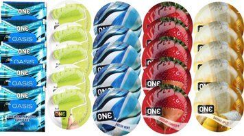 Набор из 25 шт One Oasis Premium + ONE Color + ONEFreshMint + ONEChocolateStrawberry + ONEBanana SOS8487 фото