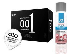 OLO Feeling Ultrathin &mdash; 10 шт и Лубрикант JO H2O &mdash; WARMING (60 мл) SOS839 фото