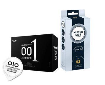 OLO Feeling Ultrathin &ndash; 10 шт и Mister Size - Pure Feel - 53 (10 шт) SOS981 фото