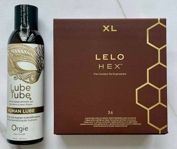 Набор LELO HEX Respect XL 36 шт. - Лубрикант ORGIE HUMAN LUBE, 150 мл SOS2950 фото
