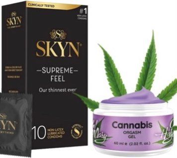 Набір з Skyn Supreme Feel 10 шт + Гель для стимуляції оргазму OH! HOLY MARY (60 мл) від Nuei  SOS10280 фото