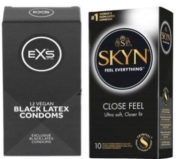 Набор з SKYN Close Feel 10 шт + EXS Black Latex 12 шт SOS7862 фото
