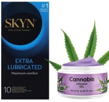 Набір з SKYN Extra Lube (10 шт) + Гель для стимуляції оргазму OH! HOLY MARY (60 мл) від Nuei  SOS10180 фото