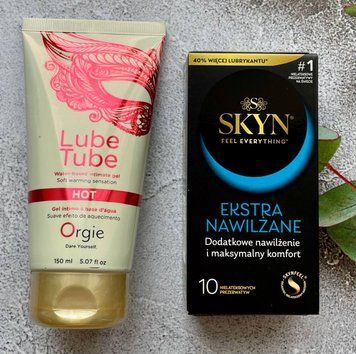 Комплект SKYN Extra Lube (10 шт)+Лубрикант LUBE TUBE HOT, 150 мл ORGIE SOS2368 фото
