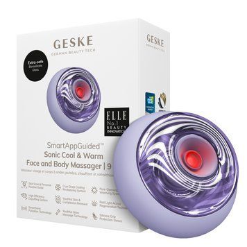 Массажер для лица и тела GESKE Sonic Cool&Warm Face and Body Massager 9в1 фиолетовый HB0281 фото