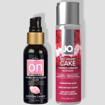 Sensuva Ultra-Stimulating On Insane Cotton Candy (57 мл) + JO Red Velvet Cake (60 мл) LB122 фото