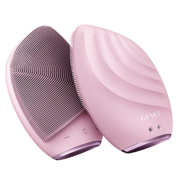 Электронная ультразвуковая щетка для лица GESKE Sonic Facial Brush 5в1 pink HB0071 фото